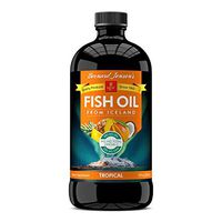 Bernard Jensen Tropical Flavor Liquid Fish Oil 8 oz | Good Source of Omega-3