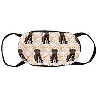 NiYoung Anti-Allergies Dust Face Cover, Earloop Half Face Cover for Women Men, Ski Cycling Mouth-Muffle with Adjustable Elastic Band - Puppy Chocolate Lab Kisses Washable Cover