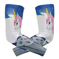 LEVEIS Unicorn Arm Sleeves UV Protection for Men Women Sunblock Protective Gloves Running Golf Cycling Driving Long Arm Cover 1 Pair