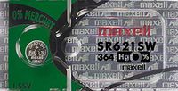 2 x MAXELL SR621SW 364 D364 602 1.55v Silver Oxide Button Cell Watch Battery - Official Genuine Maxell