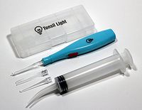 Tonsil Light - Tonsil Stone Remover w/Case + Irrigation Syringe (Color May Vary)