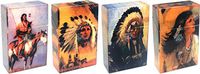 HHB Eclipse Assorted Native American Indian Designs Crushproof Plastic Cigarette Case, Kings, 3116IN-1 (4)