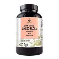 Brain Supplement 1400 mg per Serving | Filled with Ginkgo Biloba, Panax Ginseng, Bacopa Monnieri, Ashwagandha | Brain Booster for Enhanced Mental Focus, Memory, Clarity | Promotes Energy Performance