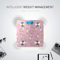 Bluetooth Scale for Weighing People Cartoon Cute Animal Pet Shiba Inu Dog Scales Digital Weight Body Fat Composition Monitor Analyzer with Smartphone App for Body Management-396 Lbs