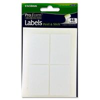 Premier Stationery Pro:Form 33 x 50 mm White Sticky Label