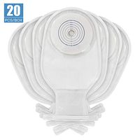 OSTUPMED Twist-tie Ostomy Bags for Adult 20Pcs One-Piece Drainable Pouches Supplies for Colostomy Ileostomy Stoma Care Cut-to-Fit 3/4"-2 3/8"