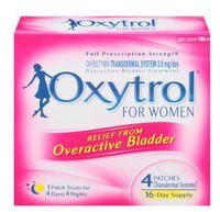 Oxytrol Women Overactive Bladder Transdermal Oxybutynin Patch, 4 ct