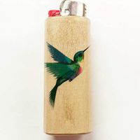 Hummingbird Lighter Case Holder Sleeve Cover Fits Bic Lighters