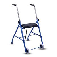 Elderly walker Walker 2 Wheel Walker Assisted The Elderly Walking Support Frame Collapsible Lightweight Walker with Seat Bath Board FANJIANI
