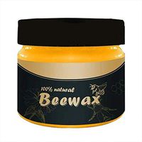 Wood Seasoning Beeswax Beeswax Polish for Wood & Furniture Natural Unscented Beeswax Furniture Wood Polish and Conditioner, 85g (1PC)