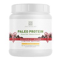 Pure Paleo Protein Powder by Dr Amy Myers, Peppermint Mocha - Clean Grass Fed Beef, Gluten Free, Hormone & Antibiotic Free, Dairy Free, Non-GMO - Protein Shake for Keto & Paleo Diet - 21g per Serving