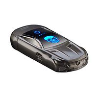 Lighters Dual Arc Lighter USB Double Arc Lighter Rechargeable Flameless Windproof Electronic Plasma Mini Portable No Gas Good for Cigar Candle Cigarette Pipes (Black Dual Arc Lighter)