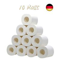 YUNIAO 10 Rolls Toilet Paper 3 Layers Soft and Comfortable Toilet Tissue Cotton Roll Paper Skin-Friendly Household Towel Tissue for Home Kitchen Cafe Shop Restaurant (A:10 ROLL)