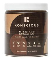 Konscious Keto Activate: Exogenous Ketones BHB Salts. Designed for The Ketogenic Diet to Support Weight Management, Energy, Focus & Ketosis (Dark Chocolate Truffle Flavor) (1-Pack)