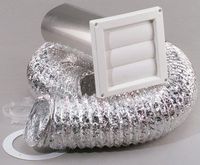 Deflect-o Acesk5wf Dryer Vent Kit 4" X 5", White
