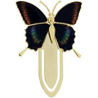 The Olivia Collection Goldtone Multicoloured Shades Butterfly Bookmark SC1224