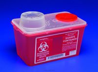 SharpSafety Monoject Sharps Containers, Monoject Sharp Cntnr 8Qt Red, (1 CASE, 20 EACH) by COVIDIEN
