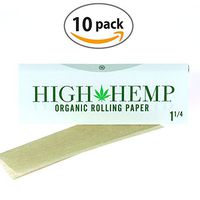 High Hemp Organic Rolling Paper 1 1/4 10 Booklets