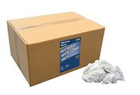 Pro-Clean Basics White Recycled T-Shirt Cloth Rags: 25 lb. Bag