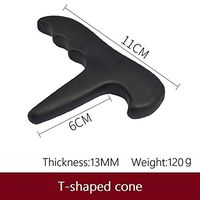 NAYWCXMY-LDL Natural Bian Stone Body Face Massager Gua Sha Board Acupoint Massage Health Care Beauty Scrape Plate Tool (Color : 1PC T Shaped Cone)