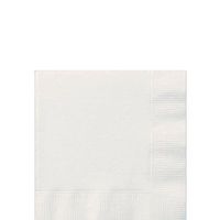 3 Ply Paper Beverage Napkins | 50ct (Frosty White)