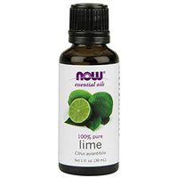 NOW Essential Oils, Lime Oil, Citrus Aromatherapy Scent, Cold Pressed, 100% Pure, Vegan, Child Resistant Cap, 1-Ounce