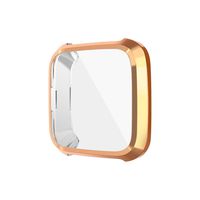 ASKCUT Compatible Fitbit Versa Lite Screen Protector Guard Case,Ultra Slim Plated TPU Full-Cover Scratch-Proof Protective Bumper Shell for Fitbit Versa Lite 2 Edition