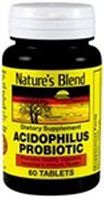 Nature's Blend Acidophilus Probiotic 60 Tablets