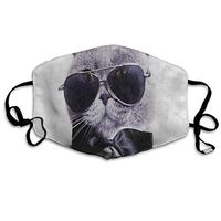 Face Mask Hipster Kitten Cat Fantastic Cycling Half Face Earloop Dust Mask for Men