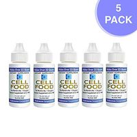 Cellfood Liquid Concentrate, 1 oz. (5 Pack) - Original Oxygenating Immune Support Formula - Seaweed Sourced Minerals, Enzymes, Amino Acids, Electrolytes - Gluten Free, Non-GMO, Certified Kosher
