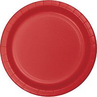 Club Pack of 192 Classic Red Disposable Paper Party Dinner Plates 9"