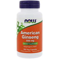 Now Foods American Ginseng 5% Ginsenosides - 100 Caps 6 Pack