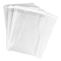 Hustar 100 Pcs Clear Self Sealing Cello Cellophane Bags Bakery Candle Soap Cookies Poly Bags 6x9 inch