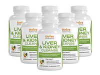 Thrive Naturals Liver & Kidney Cleanse - Supports Healthy Detoxification - Comprehensive Formula (6 Pack)