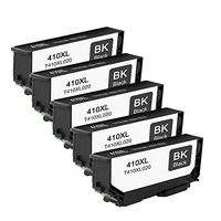 Amsahr E-T4100XL Epson Expression T410XL020 Xp-630 830 Remanufactured Replacement Ink Cartridges with Five Black Cartridges Ink
