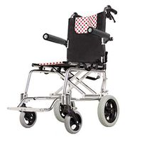 Wheelchairs Wheelchair Folding Wheelchair Seniors Trolley Ultralight Portable Aircraft Wheelchair Best Gift Can Bear 100 kg (Color : Black, Size : 739050cm)