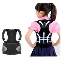 Back correction belt ZHAOSHUNLI Student Child Hunchback Correction Posture Posture Posture Corrector Men and Women Black (Size : M)