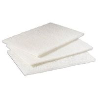 Scotch-Brite Scouring Pad Commercial, Light Duty 6 " X 9 " White