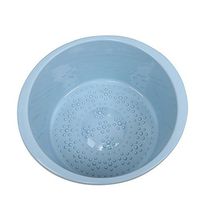 Mai® Foot Tub Plastic Washbasin Large Thickened Children's Soaking Basin Can Massage Household Laundry Tub Baby Baby Basin 13.5 * 17.8cm (Color : Blue)