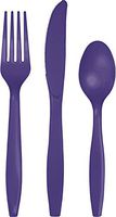 Heavy-Duty Cutlery 24/Pkg-Purple