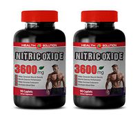 Bodybuilding Vitamins Men - Nitric Oxide Muscle Pump 3600MG - Extreme Strength, Endurance & Recovery - Nitric Oxide Testosterone Booster - 2 Bottles 180 Caplets