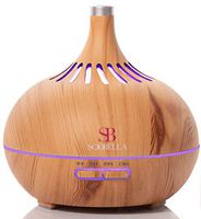 Sciobella Essential Oil Diffuser for Large Room Ultrasonic Aromatherapy & Cool Mist Humidifier Combo 500ml High Output 4 Timer 7 Colors LED Light and Water-less Auto Safety Shut off