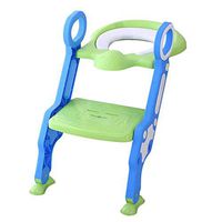 RXRENXIA Potty Training Toilet Seat with Non-Slip Ladder, Wide Step and Handles - Sturdy, Comfortable and Safe - Fun & Functional Trainer for Kids' Independence on The Toilet