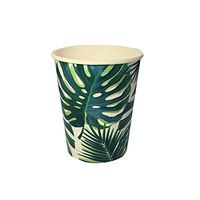 Luau Party Hawaiian Theme Party Supplies Palm Paper Cups 9 oz. Set 16