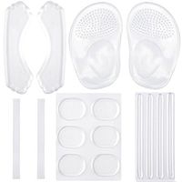 Soumit SOUMIT Women High Heel Kit,Transparent Round Shoe Stickers,Invisible Shoelaces,Heel Liners Grip Pad,Forefoot Cushions and Slim Gel Liners For Different Kinds of Shoes