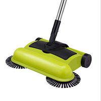 Cyt Dust Pan And Broom Dustpan Cleans Broom Combo Cleaning Brushes Push Type Dual Use Wireless Cleaning Easy To Clean And Unrestricted (color : Yellow)
