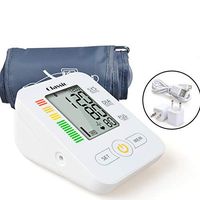 Lhh Blood Pressure Monitor Automatic Digital, Meter for Measuring Upper Arm Tonometer Memory 2 x 99 Support Battery and USB Home Health Care