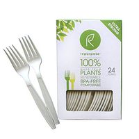 Repurpose 100% Compostable Plant-Based High Heat Forks
