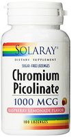 Solaray Chromium Picolinate Lozenges 1000mcg, 100 Count