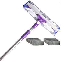 Squeegee Window Cleaning Squeegee Shower Squeegee Telescopic Rotatable Bendable For Bathroom Room Mirror Car Window Glass Cleaning (8 Pad) (Size : 4.35m)